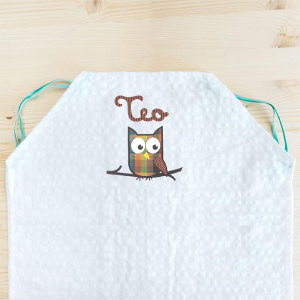 Bed sheet for hammock School OWL with the name