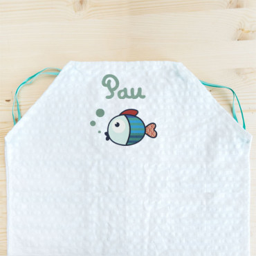 Bed sheet for hammock School FISH with the name