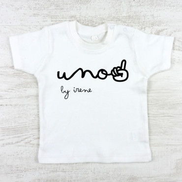 Camiseta 1º/2º cumpleaños "mano"