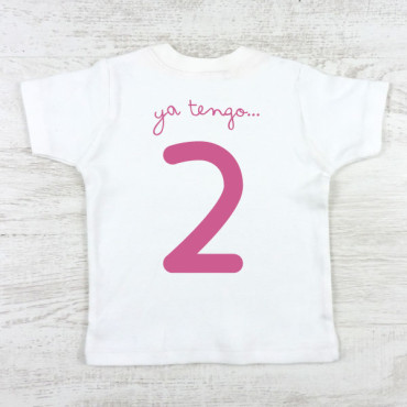 Camiseta 1º/2º cumpleaños "mano"