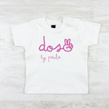 Camiseta 1º/2º cumpleaños "mano"