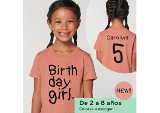 Camiseta  3º, 4º... cumpleaños Niña/o Birthday