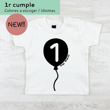 First Birthday t-shirt Kids Balloon