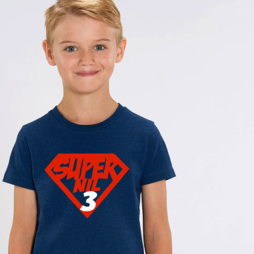 Camiseta cumpleaños Niña/o Super