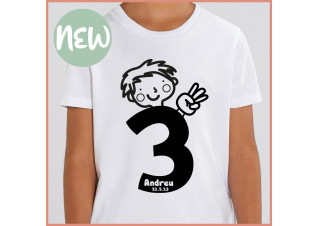 Camiseta 3r, 4º ... Cumple Personaje