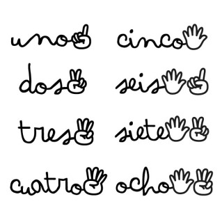 Camiseta 1º/2º cumpleaños "mano"