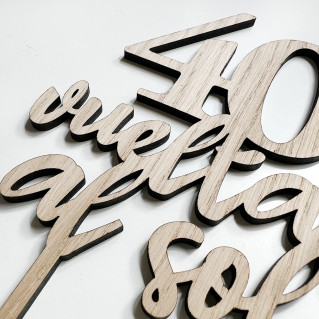 Topper Tarta "Vueltas al sol"