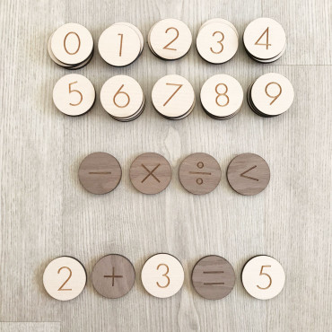 Game of wooden numbers