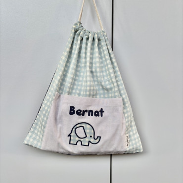 Bolsa Ropa Hiphip AQUA con tu nombre