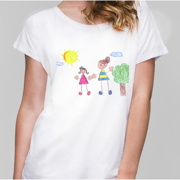 Camiseta Dibujo infantil original (mujer)