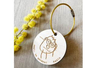 Llavero Día del Padre Dibujo