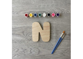 Inicial de madera para pintar