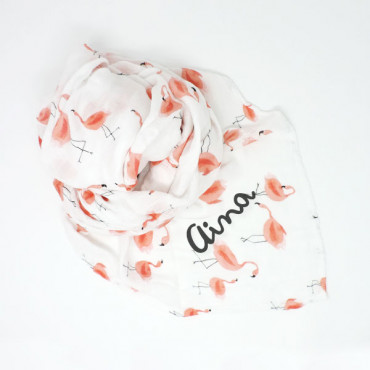 Muslin Bamboo PINK LADIES with your name (optional)
