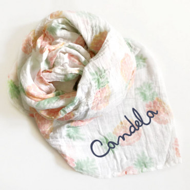 Muslin A+A Essentials Tropicalia Pinable with your name (optional)