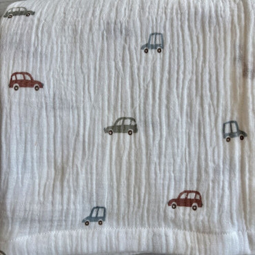 Muselina coches con tu nombre (opcional)