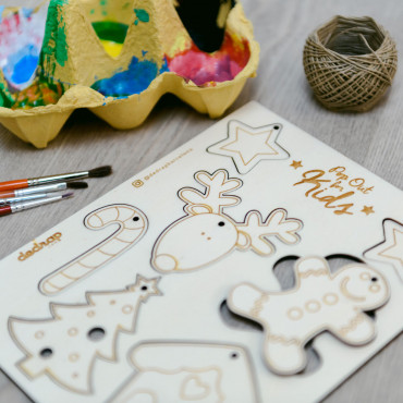 Pop-Out - Puzzle for KIDS - To paint