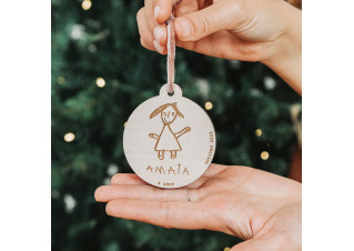 Bolas de Navidad Personalizadas Dibujo infantil