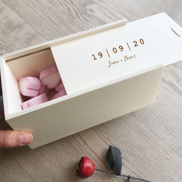 Personalized Small Wooden Box - Lid 
