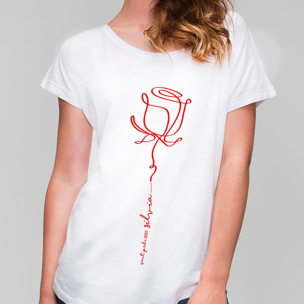 WOMEN T-shirt Sant Jordi's Rose