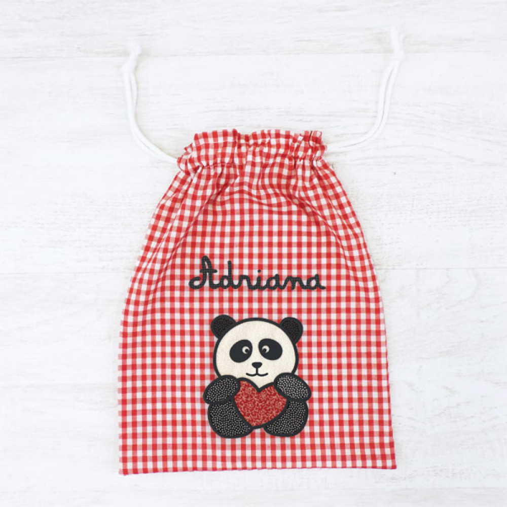 Snack bag PANDA with your name