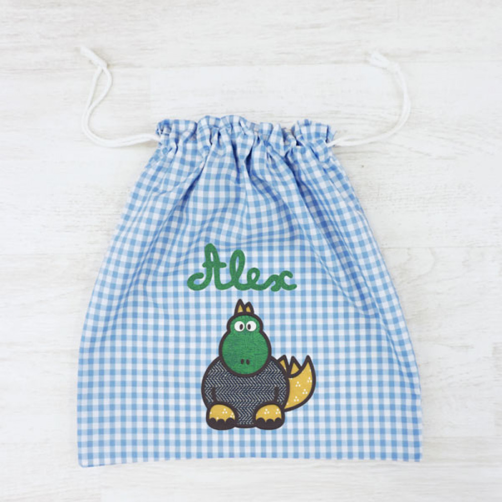 Clothes bag DINO with your name