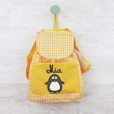 Backpack PENGUIN with your name