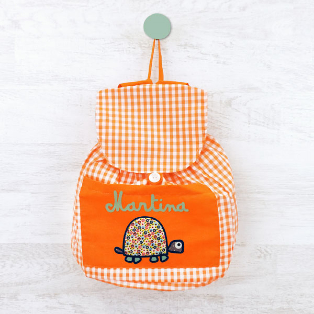 Backpack TURTLE with your name