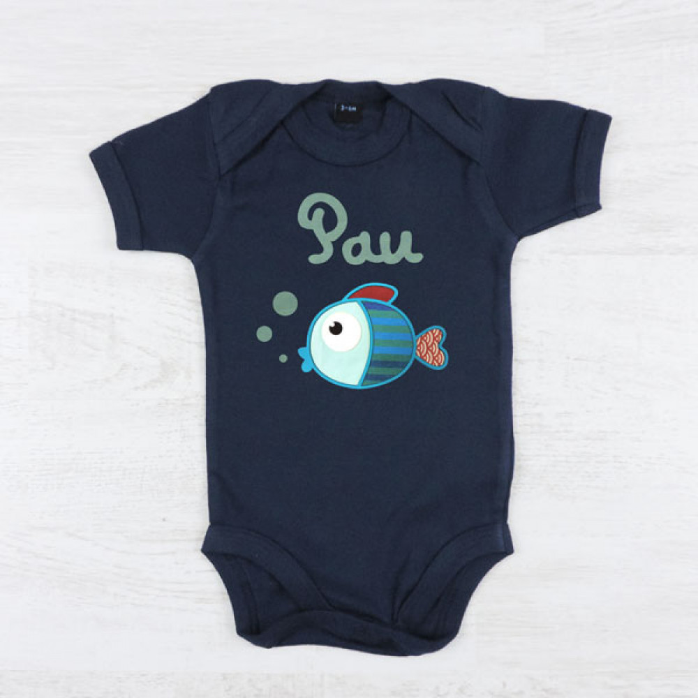 Body short sleeve FISH with your name