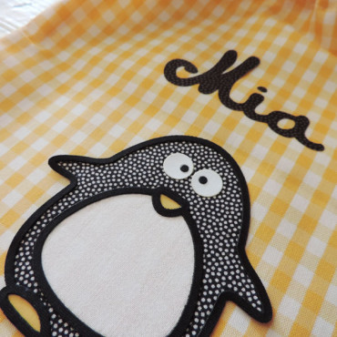 Clothes bag PENGUIN with your name