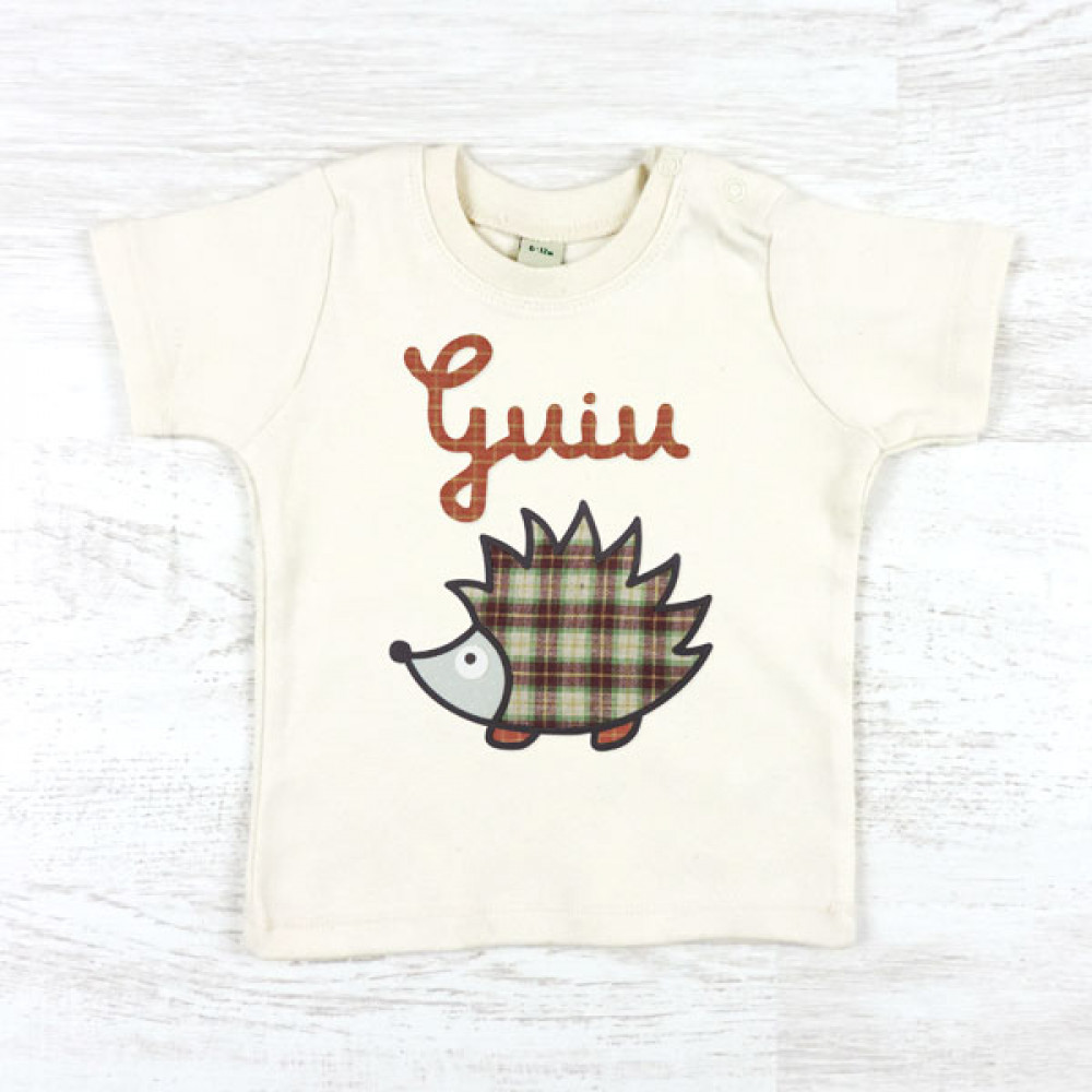 T-shirt short sleeve HEDGEHOG with your name