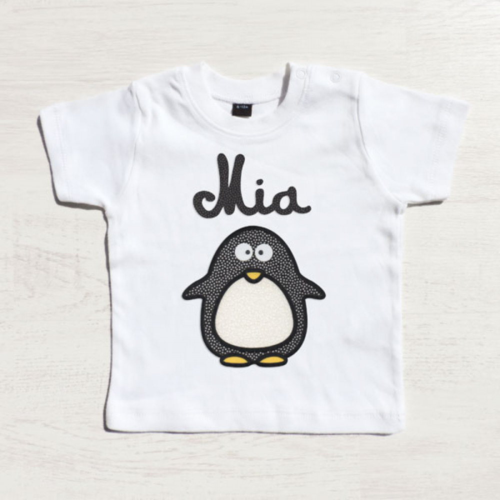 T-shirt short sleeve PENGUIN with your name