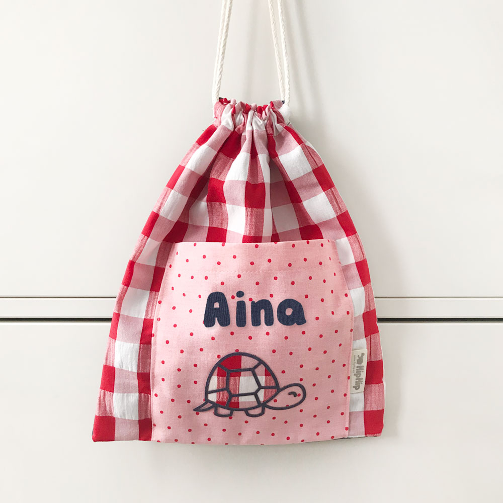 Hiphip Snackbag LITTLE RED with your name