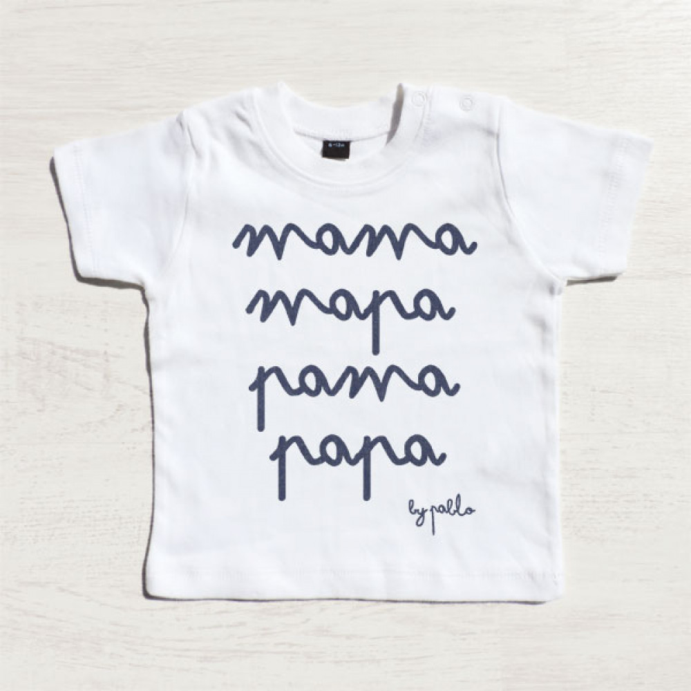 T-shirt short sleeve mama > papa