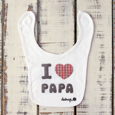Babero I love PAPA